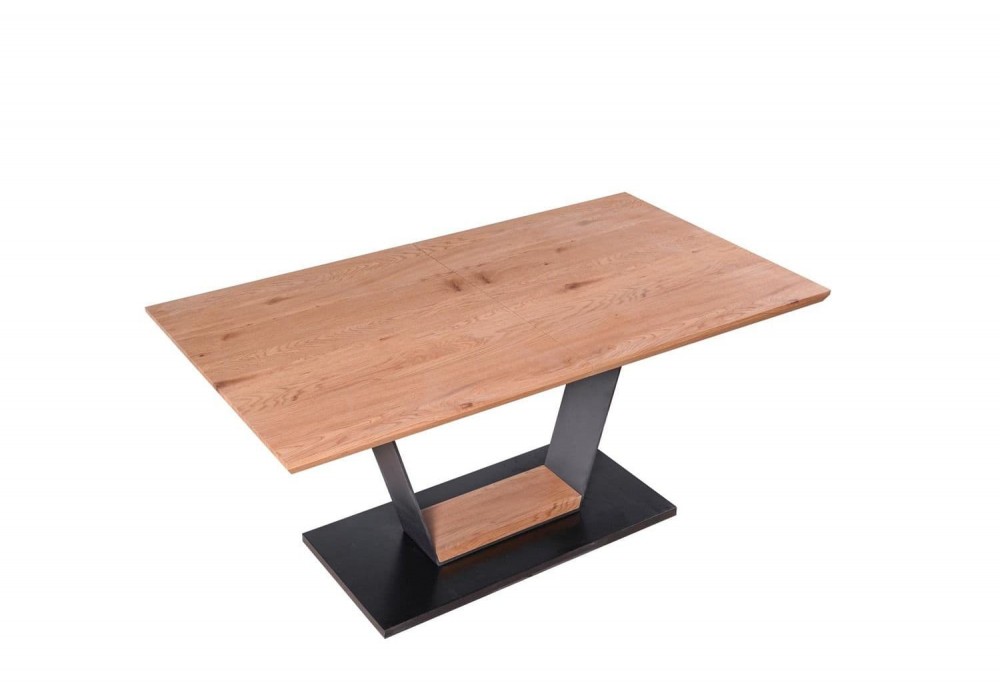 Обідній стіл розкладний Halmar Urbano 160-220x90 см дуб золотий, чорний (V-CH-URBANO-ST)