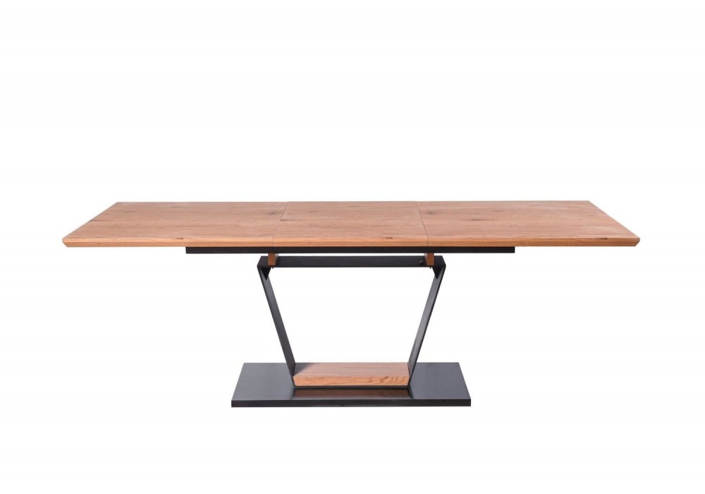 Обідній стіл розкладний Halmar Urbano 160-220x90 см дуб золотий, чорний (V-CH-URBANO-ST)
