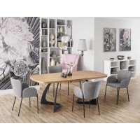 Обідній стіл розкладний Halmar Veldon 160-200x90 см дуб н