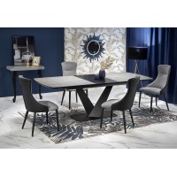 Обідній стіл розкладний Halmar Vinston 180-230x95 см чорн