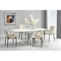 Обідній стіл розкладний Halmar Vivaldi 160-200x89 см біли