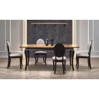 Обідній стіл розкладний Halmar Windsor 160-240x90 см чорн