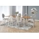 Обідній стіл розкладний Halmar Windsor 160-240x90 см дуб, білий (V-PL-WINDSOR-ST-C.DĄB/BIAŁY)