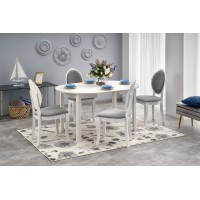 Стіл для кухні Halmar Ringo 102-142x102 см, білий (V-PL-R
