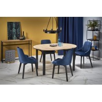 Кухонный стол Halmar Ringo 102-142x102 см черный, дуб арт