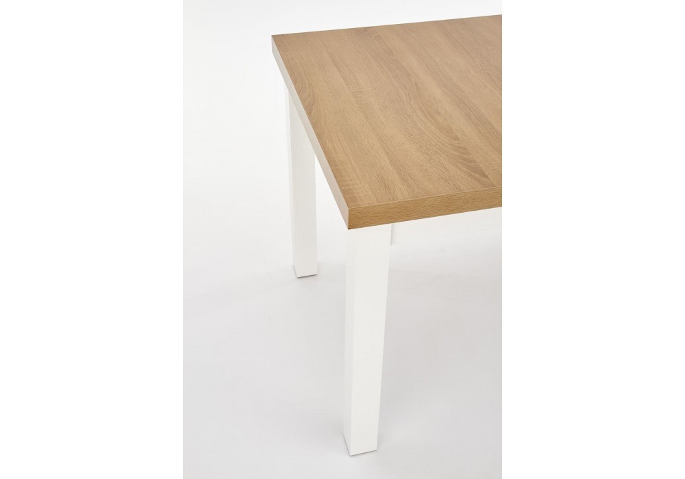 Кухонний стіл Halmar Tiago 2 140-220x80 см білий, дуб рів'єра (V-PL-TIAGO_2-ST-RIVIERA/BIAŁY)