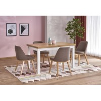 Кухонний стіл Halmar Tiago 2 140-220x80 см білий, дуб рів