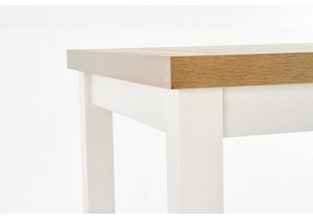 Кухонний стіл Halmar Tiago 2 140-220x80 см білий, дуб рів'єра (V-PL-TIAGO_2-ST-RIVIERA/BIAŁY)