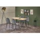 Кухонний стіл Halmar Tripolis 120x70 см чорний, дуб золотистий (V-CH-TRIPOLIS-ST)