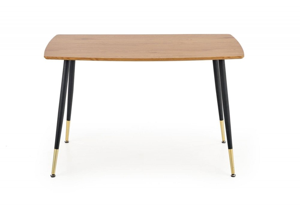 Кухонний стіл Halmar Tripolis 120x70 см чорний, дуб золотистий (V-CH-TRIPOLIS-ST)