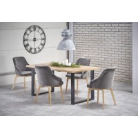 Кухонный стол Halmar Venom 160-210x90 см черный, дуб вота