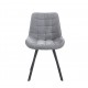 Стілець кухонний Furnitex K46-FX сірий / чорний (K46-FX 4390)