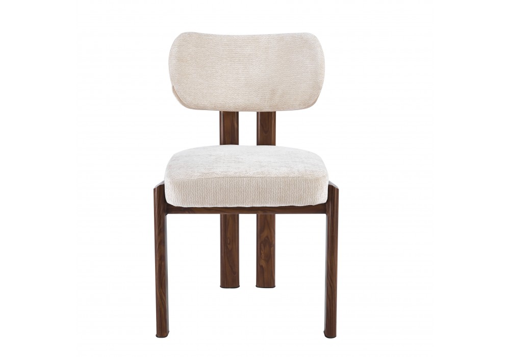 Стілець кухонний Furnitex K50-FX (W) бежевий / горіх (K50-FX (W) 4329)