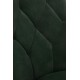 Стілець для кухні Halmar K365 чорний, темно-зелений (V-CH-K/365-KR-C.ZIELONY)