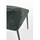 Стілець на кухню Halmar K399 чорний, темно-зелений (V-CH-K/399-KR-C.ZIELONY)