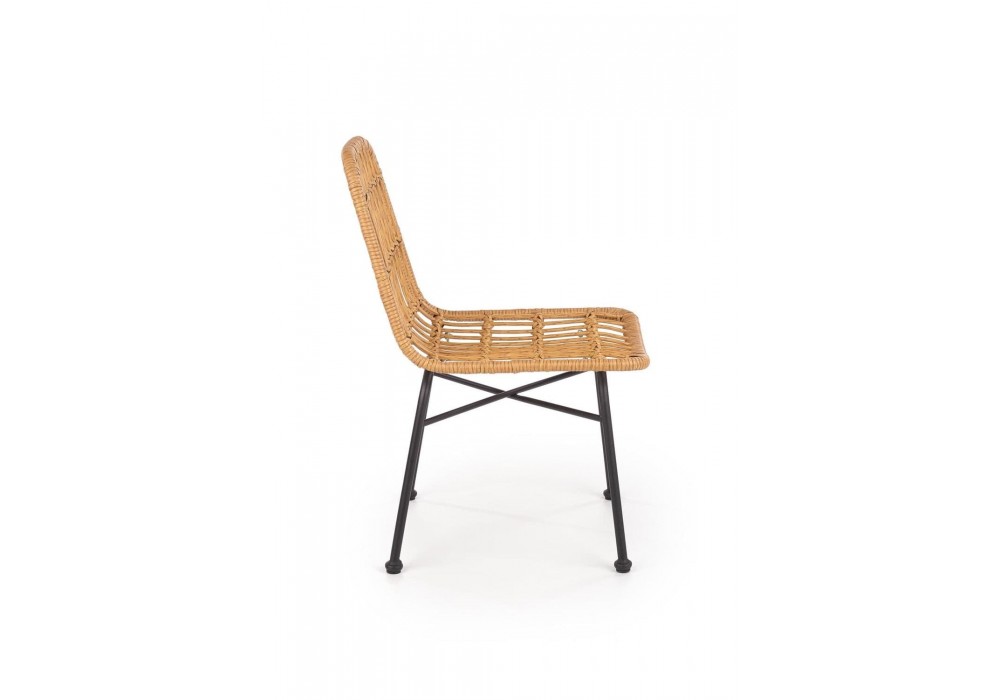 Стілець для кухні Halmar K401 чорний, натуральний (V-CH-K/401-KR-NATURALNY)