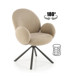 Стілець кухонний Halmar K498 чорний, капучино (V-CH-K/498