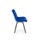 Стілець кухонний Halmar K519 чорний, синій (V-CH-K/519-KR-GRANATOWY)