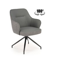 Стілець кухонний Halmar K527 чорний, сірий (V-CH-K/527-KR