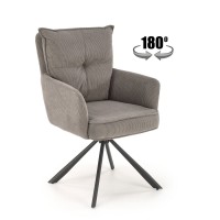 Стілець кухонний Halmar K528 чорний, сірий (V-CH-K/528-KR