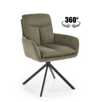 Стілець кухонний Halmar K536 чорний, оливковий (V-CH-K/53