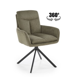 Стілець кухонний Halmar K536 чорний, оливковий (V-CH-K/53