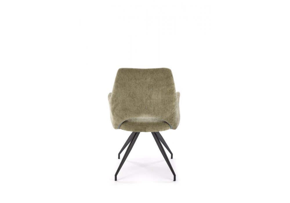 Стілець кухонний Halmar K542 чорний, оливковий (V-CH-K/542-KR-OLIWKOWY)