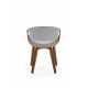 Стілець кухонний Halmar K544 горіх, сірий (V-CH-K/544-KR-POPIELATY)