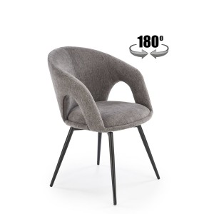 Стілець кухонний Halmar K550 чорний, сірий (V-CH-K/550-KR