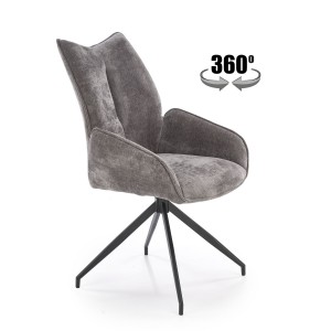 Стілець кухонний Halmar K553 чорний, сірий (V-CH-K/553-KR