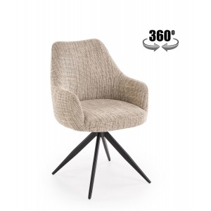 Стілець кухонний Halmar K564 чорний, бежевий (V-CH-K/564-