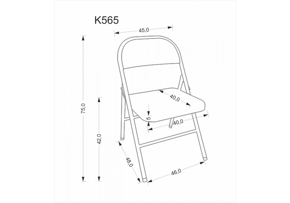 Стул кухонный Halmar K565 серый (V-CH-K/565-KR-POPIEL)