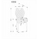 Стул кухонный Halmar K569 чёрный, серый (V-CH-K/569-KR-POPIEL)
