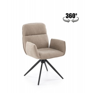Стілець кухонний Halmar K574 чорний, бежевий (V-CH-K/574-