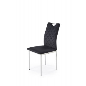Стілець кухонний Halmar K578 хром, чорний (V-CH-K/578-KR-