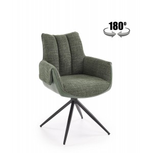 Стілець кухонний Halmar K579 чорний, зелений (V-CH-K/579-
