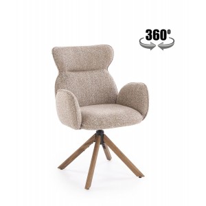 Стілець кухонний Halmar K585 горіх, бежевий (V-CH-K/585-K