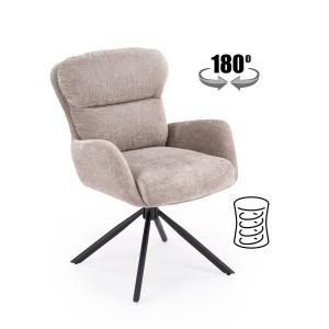 Стілець кухонний Halmar K593 чорний, сірий (V-CH-K/593-KR