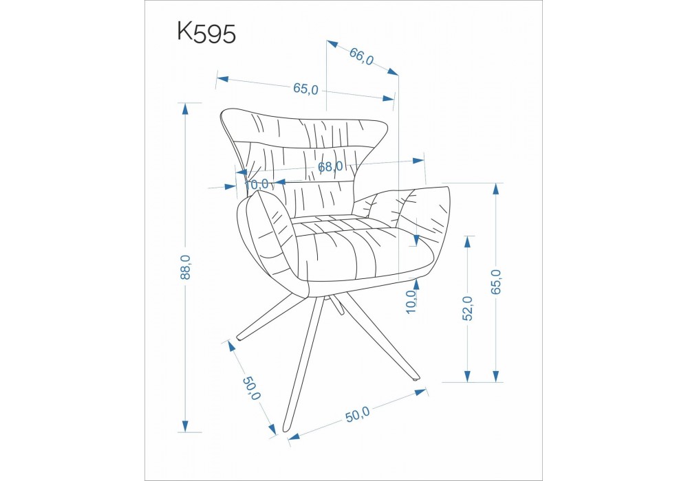 Стілець кухонний Halmar K595 чорний, бежевий (V-CH-K/595-KR-BEŻOWY)