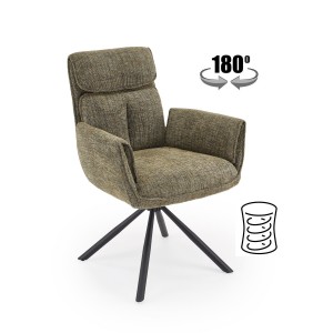 Стілець кухонний Halmar K596 чорний, оливковий (V-CH-K/59