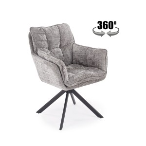 Стілець кухонний Halmar K597 чорний, сірий (V-CH-K/597-KR
