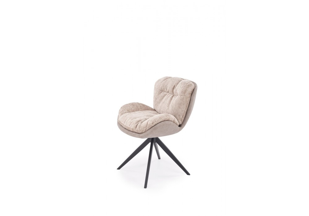 Стілець кухонний Halmar K599 чорний, бежевий (V-CH-K/599-KR-BEŻOWY)
