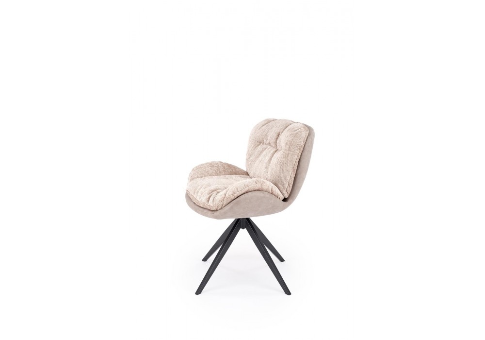 Стілець кухонний Halmar K599 чорний, бежевий (V-CH-K/599-KR-BEŻOWY)