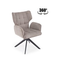 Стілець кухонний Halmar K601 чорний, сірий (V-CH-K/601-KR
