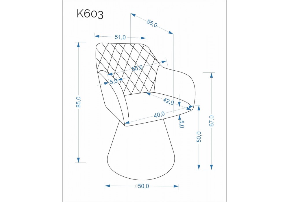 Стілець кухонний Halmar K603 сірий (V-CH-K/603-KR-POPIELATY)