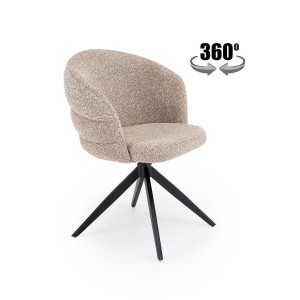 Стілець кухонний Halmar K604 чорний, бежевий (V-CH-K/604-