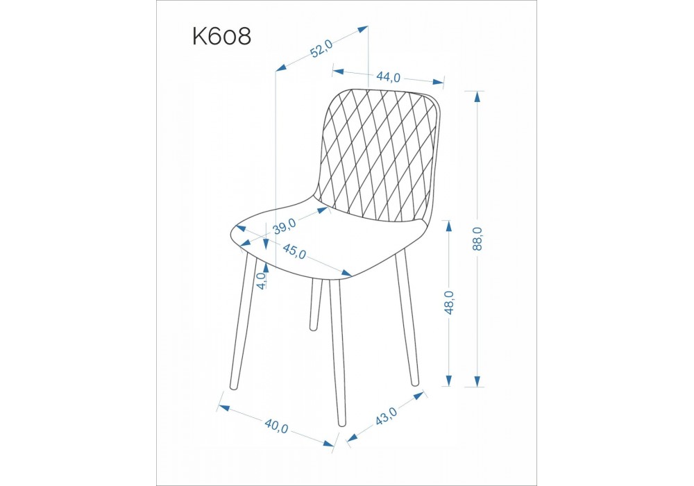 Стілець кухонний Halmar K608 чорний, зелений (V-CH-K/608-KR-C.ZIELONY)