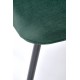 Стілець кухонний Halmar K608 чорний, зелений (V-CH-K/608-KR-C.ZIELONY)