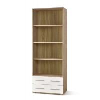 Стелаж Halmar Lima reg3 77x40 см білий, дуб сонома (V-PL-