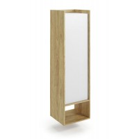 Стелаж Halmar Mobius 1d 50x41 см гікорі природний, білий 